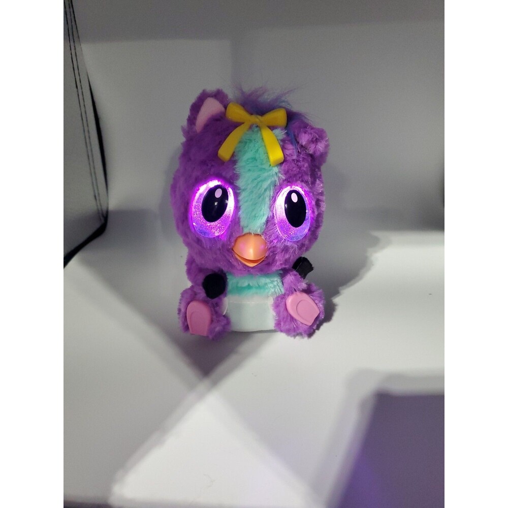Purple Hatchimals-Eyes light up Talks - Tested Working See Pictures Hatch Baby